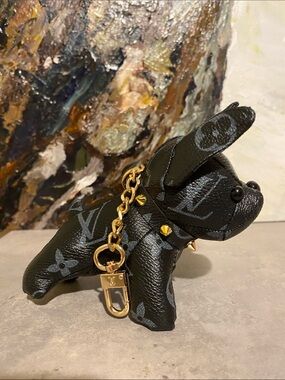 Black Fashion Dog Purse Charm